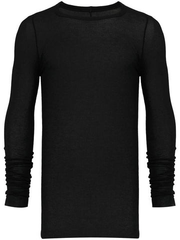 Rick Owens Ribbed Long Sleeve T-Shirt - RICK OWENS - BALAAN 1