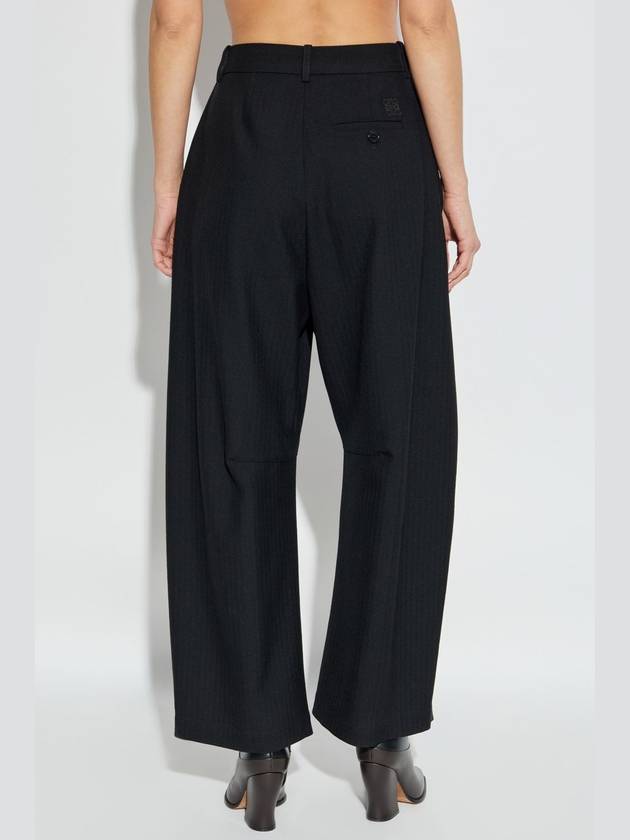 Loewe Wool Trousers, Women's, Black - LOEWE - BALAAN 4