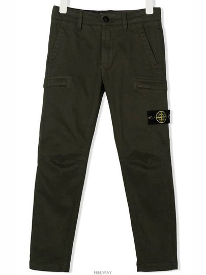 8 year old size khaki double zip pocket wappen cargo pants 771630612 - STONE ISLAND - BALAAN 2