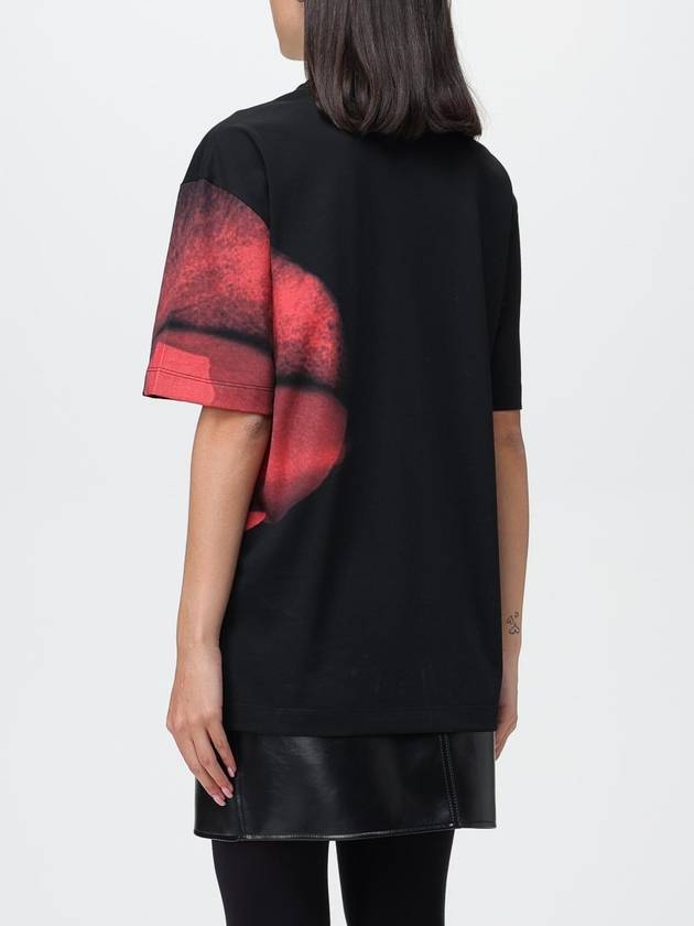 T-shirt Alexander McQueen in cotone con stampa - ALEXANDER MCQUEEN - BALAAN 3