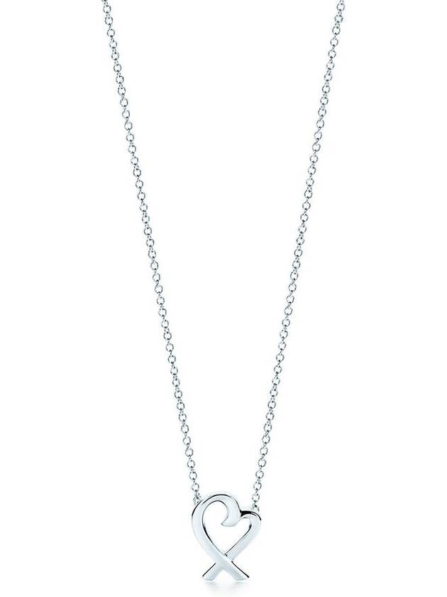 Paloma Picasso Loving Heart Pendant Necklace Silver - TIFFANY & CO. - BALAAN.
