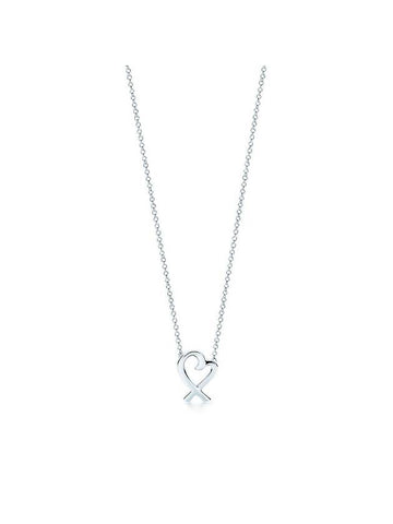 Paloma Picasso Loving Heart Pendant Necklace Silver - TIFFANY & CO. - BALAAN.