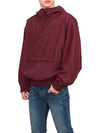 Men's Back Logo Hooded Windbreaker Burgundy - GOLDEN GOOSE - BALAAN 6