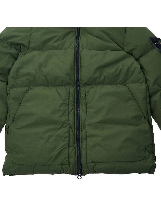 Naslan Light Watro Down Hooded Padding Olive Green - STONE ISLAND - BALAAN 8