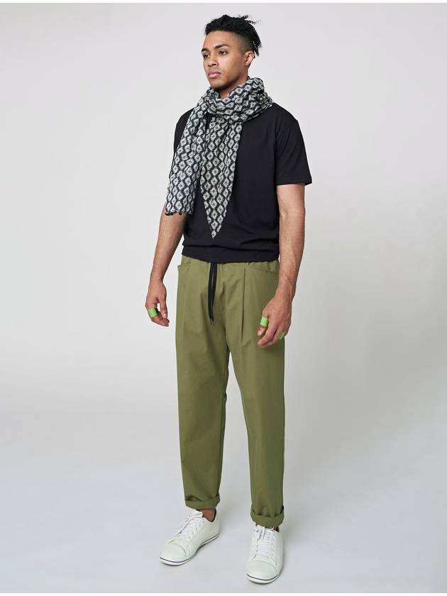 One Tuck Baggy Pants Khaki - ATHPLATFORM - BALAAN 4