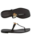 Roxanne Jelly Logo Flip Flops Black - TORY BURCH - BALAAN 4