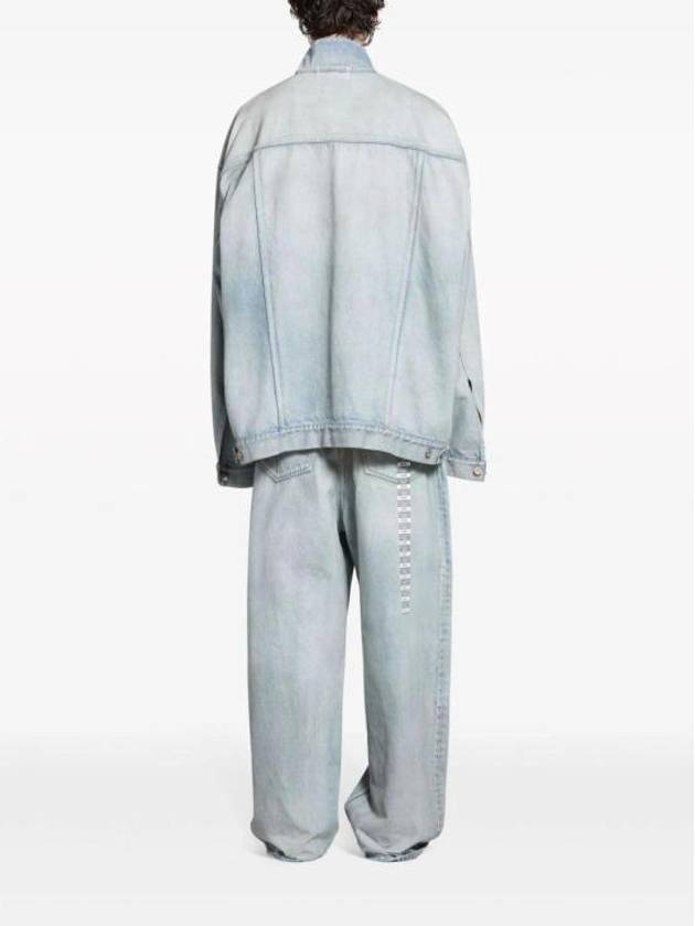 Oversized Denim Jacket Light Blue - BALENCIAGA - BALAAN 4