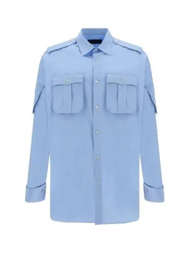 Back triangle patch multi pocket shirt 271197 - PRADA - BALAAN 1