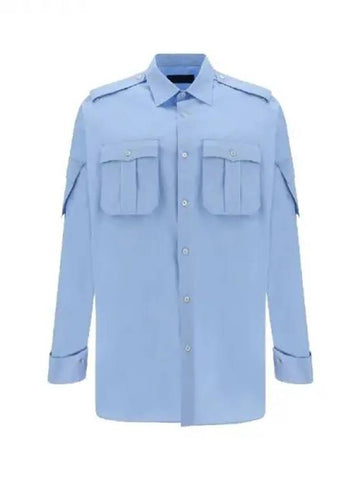 Back triangle patch multi pocket shirt 271197 - PRADA - BALAAN 1