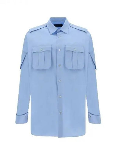 Back triangle patch multi pocket shirt 271197 - PRADA - BALAAN 1