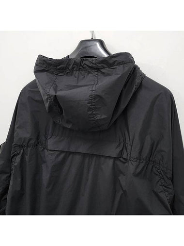 Skin Touch Nylon TC Hooded Jacket Black - STONE ISLAND - BALAAN 7