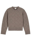 Intrecciato Wool Knit Top Riverbed - BOTTEGA VENETA - BALAAN 2