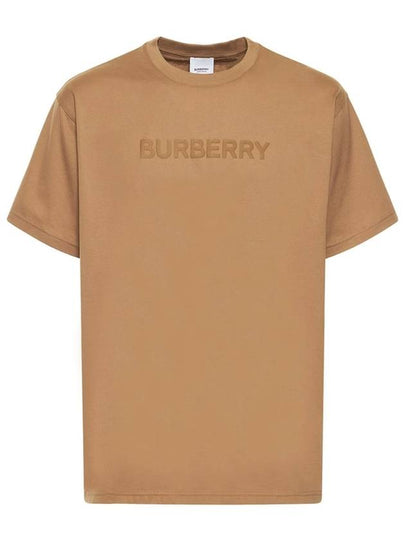 Logo Print Organnic Cotton Short Sleeve T-Shirt Brown - BURBERRY - BALAAN 2