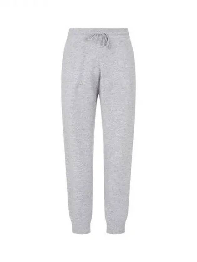 Men s Wool Blend Knit Jogger Pants Melange Gray 271872 - EMPORIO ARMANI - BALAAN 1