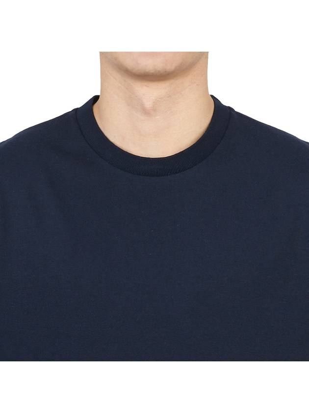 Midweight Jersey Short Sleeve T-Shirt Navy - THOM BROWNE - BALAAN 9