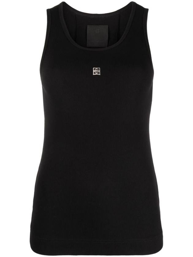 4D Logo Crewneck Sleeveless Black - GIVENCHY - BALAAN 2