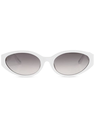 Linda Farrow Sunglasses, Women's, White - LINDA FARROW - BALAAN 1