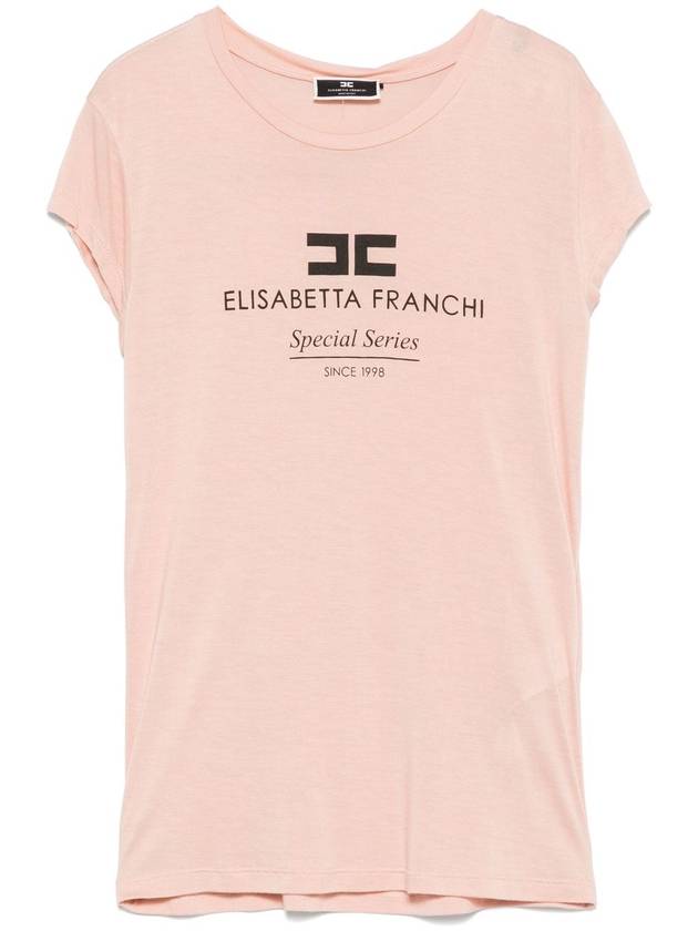 logo-print T-shirt - ELISABETTA FRANCHI - BALAAN 1