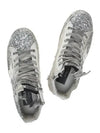 Francy Glitter Suede High Top Sneakers Silver - GOLDEN GOOSE - BALAAN 6