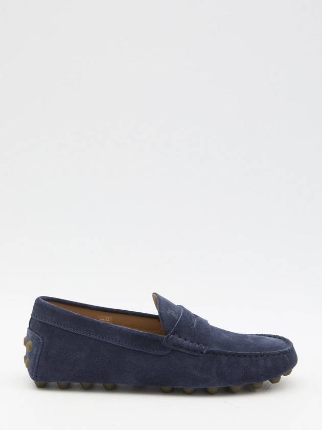 Gommino Bubble Suede Driving Shoes Navy - TOD'S - BALAAN 2