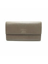 Women s Gucci 354496 Gray Leather Swing Long Wallet gt Gangbuk used luxury goods - GUCCI - BALAAN 1