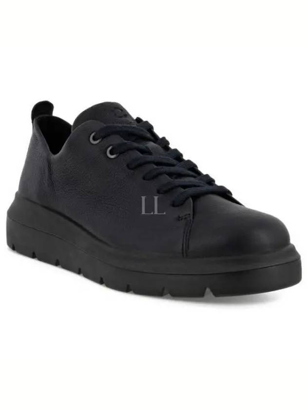 Nouvelle Lace Up Low Top Sneakers Black - ECCO - BALAAN 2