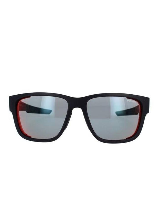 Mirrored Square Sunglasses Black - PRADA - BALAAN 1