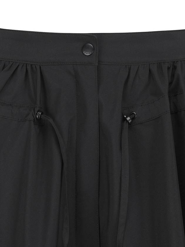 Women s long length high waist gathered culotte skirt - WAAC - BALAAN 3