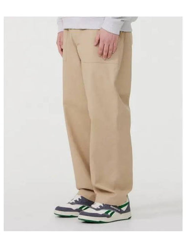 Wide straight cotton pants beige - REEBOK - BALAAN 1