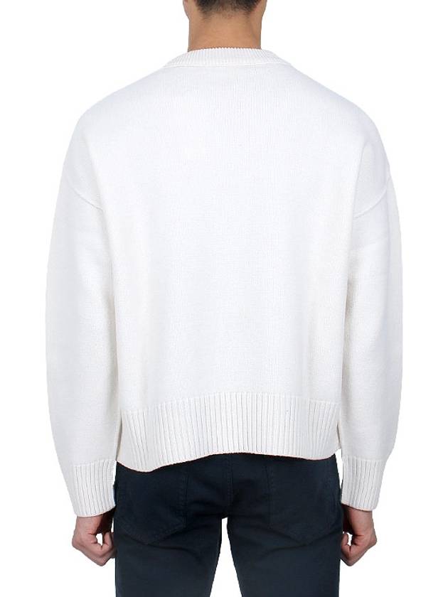 Sweater UKS006018 154 White - AMI - BALAAN 5