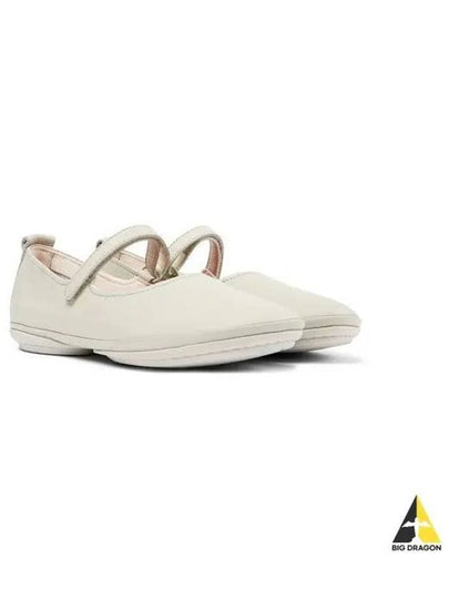 Right Leather Mary Jane Flat Shoes Beige - CAMPER - BALAAN 2