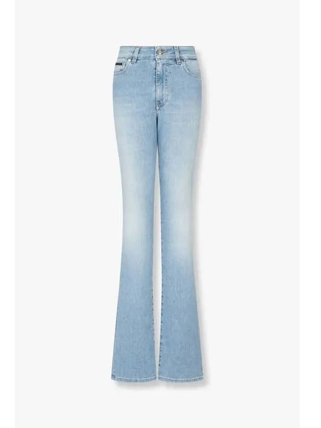 Women s Stretch Flare Leg Jeans Light Blue - PHILIPP PLEIN - BALAAN 1