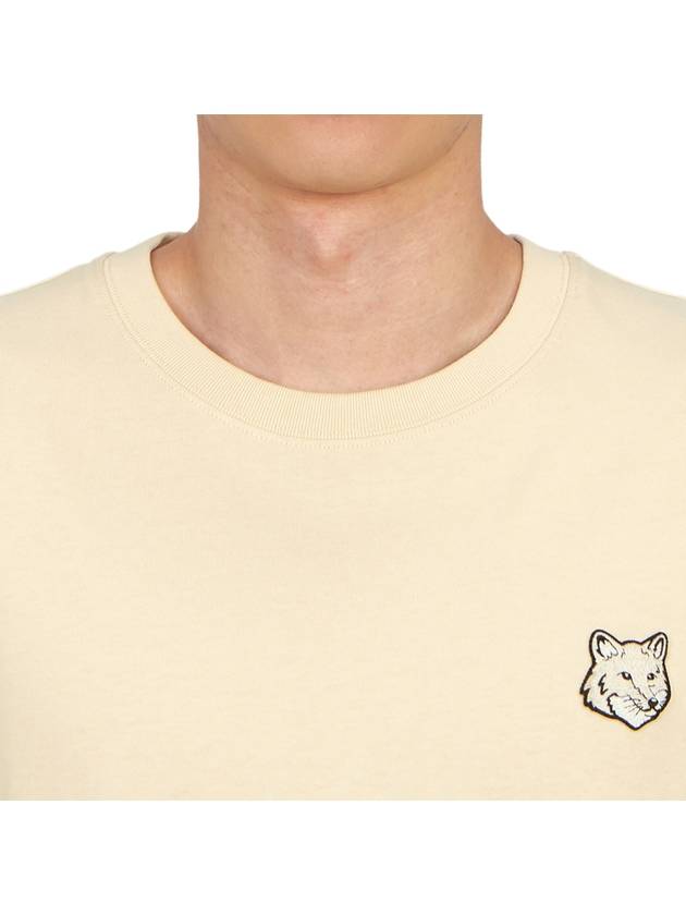 Bold Fox Head Patch Oversized Short Sleeve T-Shirt Beige - MAISON KITSUNE - BALAAN 6