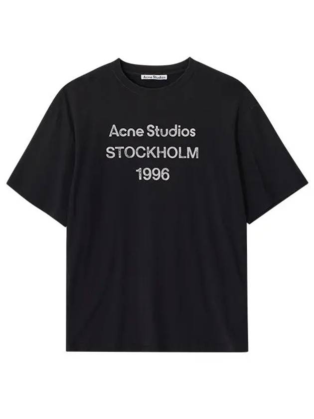 CL0196 FADED BLACK short sleeve t shirt - ACNE STUDIOS - BALAAN 1