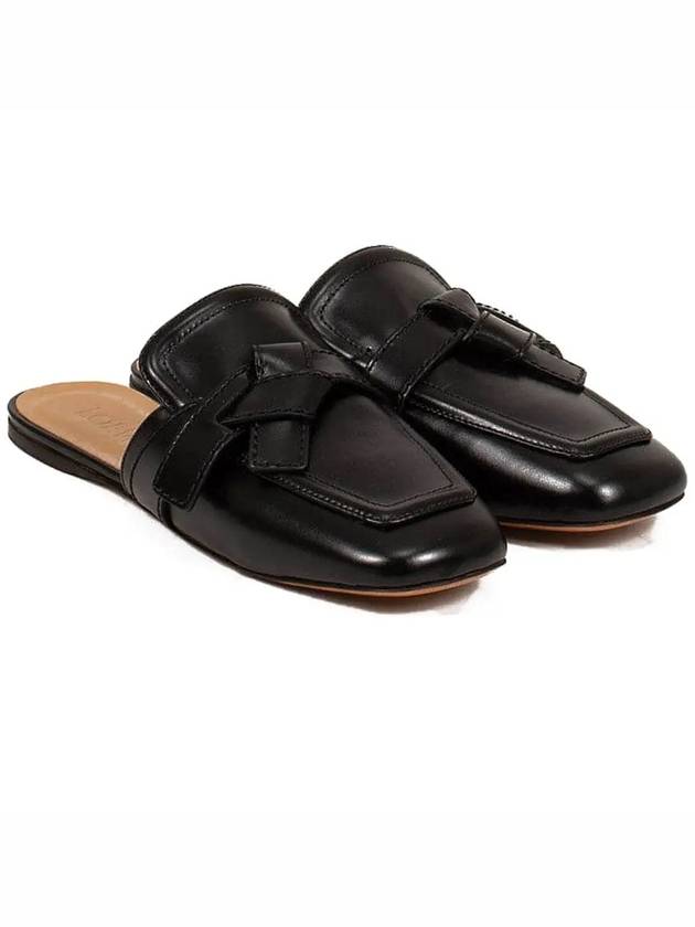 Gate Flat Calf Leather Mule Black - LOEWE - BALAAN 2