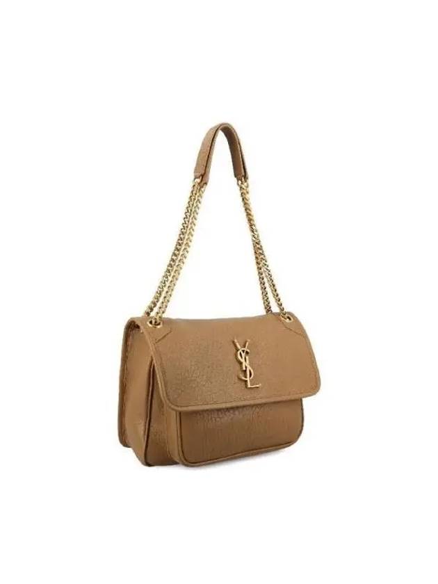 Nikki Medium Chain Shoulder Bag Brown - SAINT LAURENT - BALAAN 4