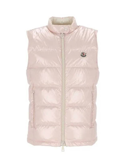 Alcibia Logo Patch Padded Vest Pink - MONCLER - BALAAN 2