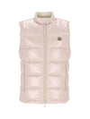 Alcibia Logo Patch Padded Vest Pink - MONCLER - BALAAN 3