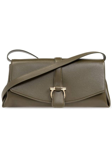 FERRAGAMO Leather Shoulder Bag, Women's, Green - SALVATORE FERRAGAMO - BALAAN 1