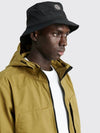 Logo Patch Nylon Metal Bucket Hat Black - STONE ISLAND - BALAAN 3