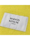 Baby Alpaca Plain Muffler Yellow - MAISON KITSUNE - BALAAN 4