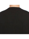 Embroidered Logo Cashmere Knit Top Black - PRADA - BALAAN 8