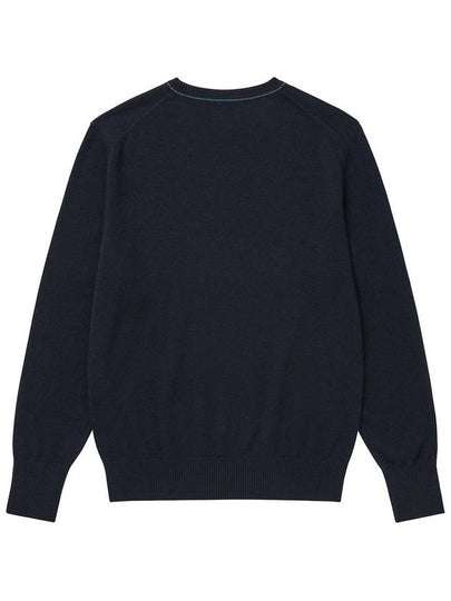 Basic crew neck knit navy - SOLEW - BALAAN 2