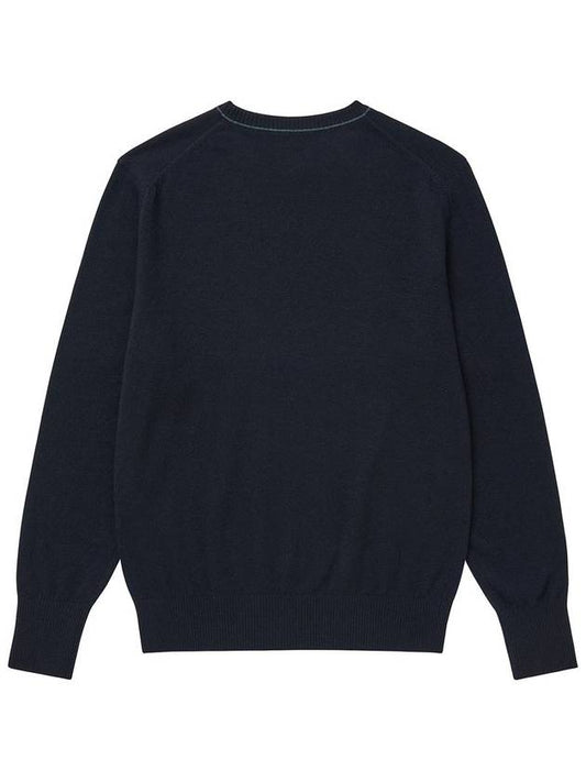 Basic crew neck knit navy - SOLEW - BALAAN 2