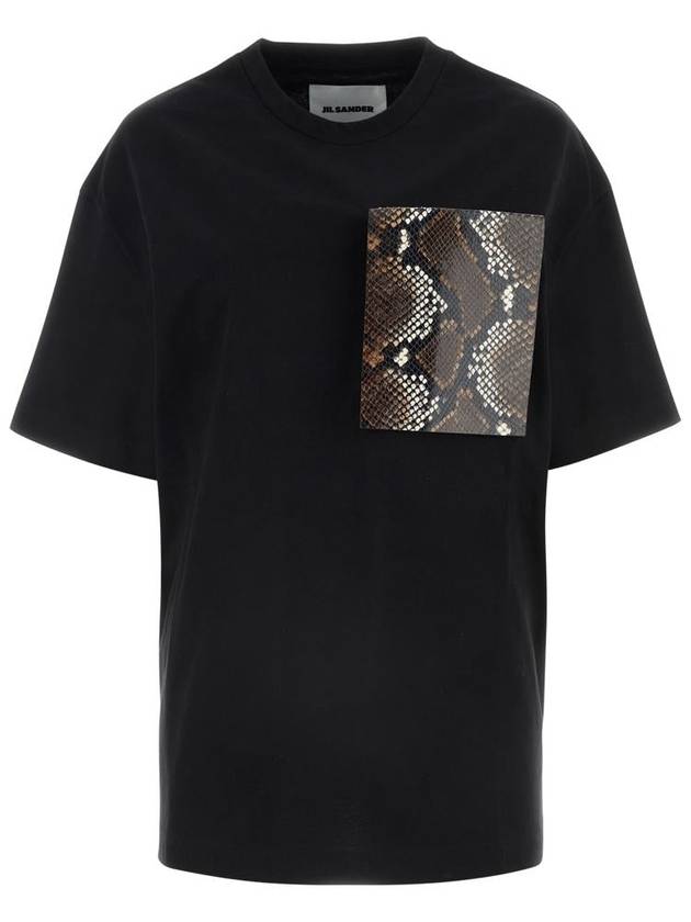 Snake Pocket Print T-Shirt J03GC0122J20035 001 - JIL SANDER - BALAAN 2