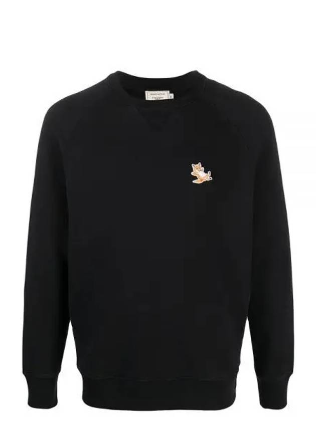 Chillax Fox Patch Classic Sweatshirt Black - MAISON KITSUNE - BALAAN 2