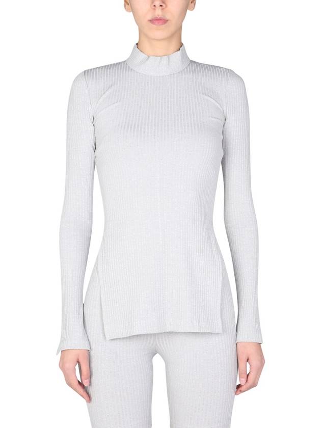 Side Slit Mock Neck Top L10HW502 QD0 - HELMUT LANG - BALAAN 2