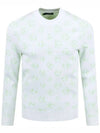 Men's Golf Gus Jacquard Crew Neck Sweatshirt White - J.LINDEBERG - BALAAN 1