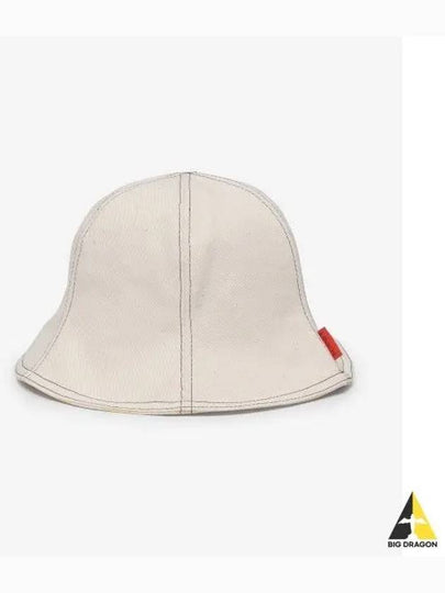 Reversible Bucket Hat Ecru Light Yellow CACCXSAC003DEN004T031 - SUNNEI - BALAAN 2