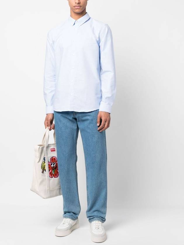 Men's Chemise GreGG Long Sleeve Shirt Light Blue - A.P.C. - BALAAN 3